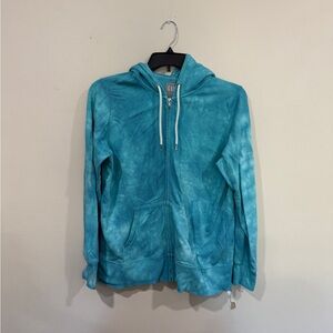 GAP Blue Tie-Dye Zip-Up Hoodie
